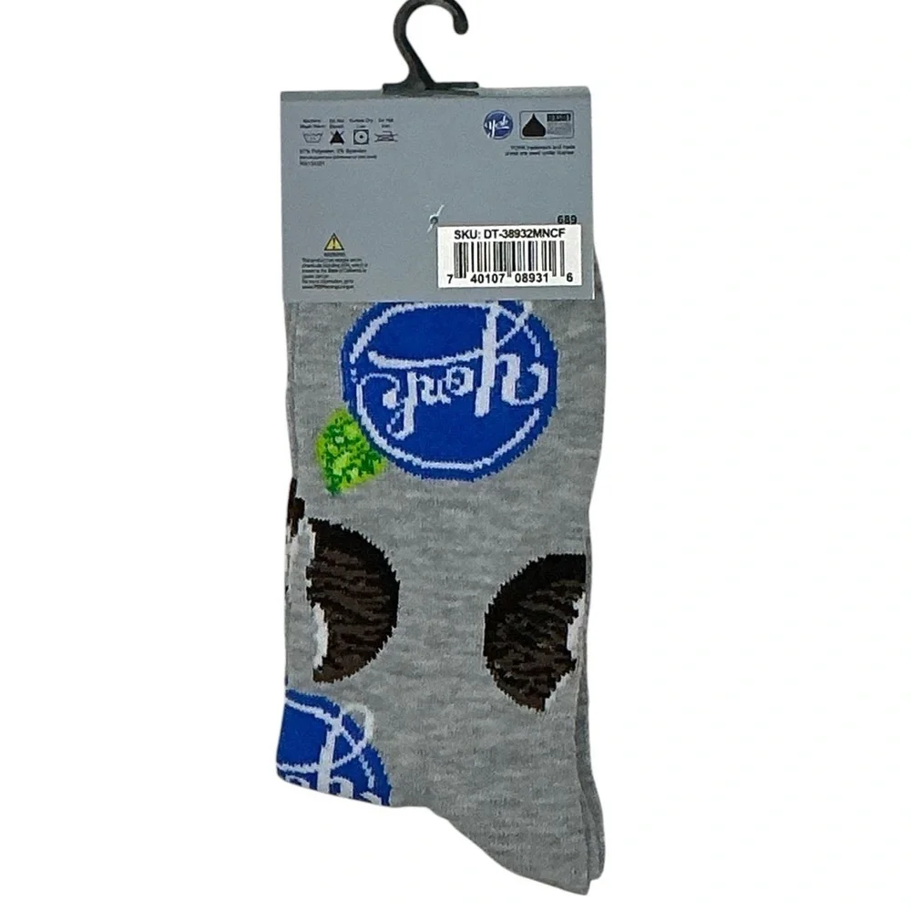 Peppermint Patty York Crew Socks Mens Novelty Funny Unisex OS Shoe Size 6-12